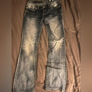 Miss Me Sz 31x34 Boot Cut Mid Rise Jeans